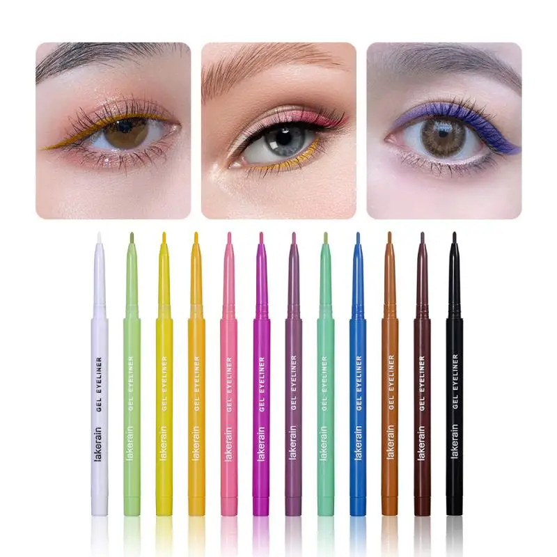 

Colorful Liquid Eyeliner Pen Waterproof Long-lastingFast Dry Black Pencil Cosmetic Double-ended Eye Liner MakeUp Tools Cosmetics