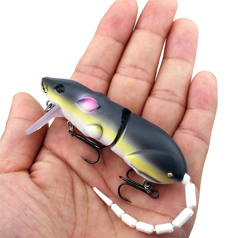Mouse Lure Artificial Plastic Mouse Fishing Lure Swimbait Rat Pike Bass Minnow Floatingbaits Fishing Tackle Accessories,fishing lure