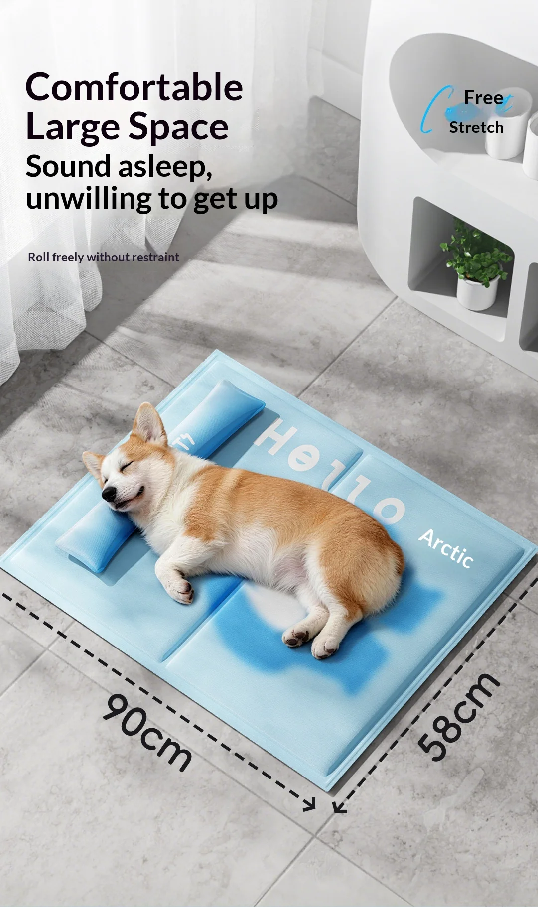 Cooling Mat For Dogs And Cats Gel Ice Pad For Summer Pet Cooling_voghion.com