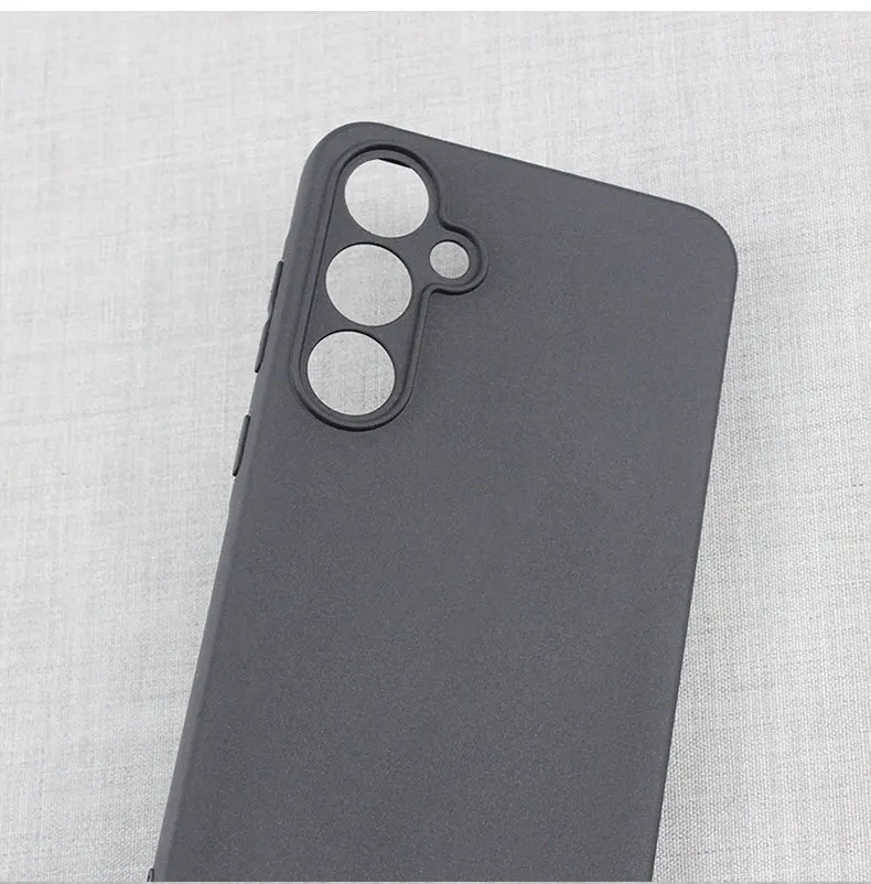 Sleek Matte Black Protective Smartphone Case - Universal Fit