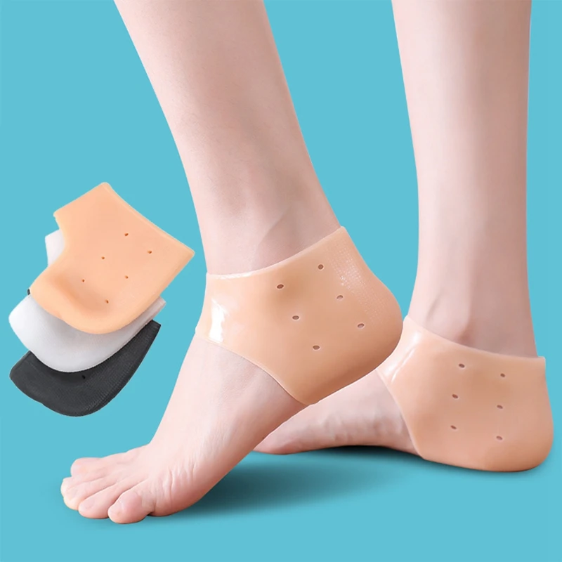 Heel Protector Heel Cushion Protector Heel Protector Pads Heel Protector Patches Silicone Heel Protector Protective Sleeve Heel Spur Pads for Relief Plantar Fasciitis Pain Reduce Pressure 1 Pair