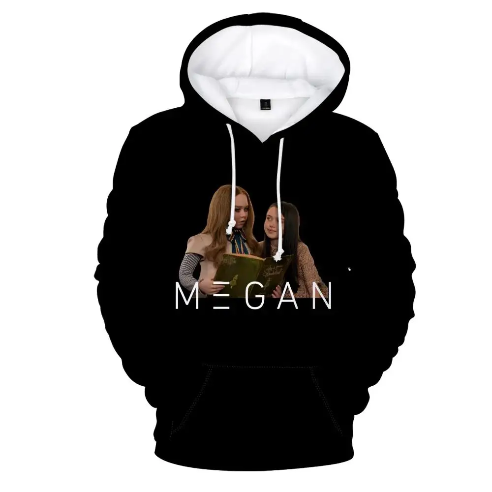 New M3gan New Horror Movie Merch Hoodie Winter Sweatshirt Unisex Long Sleeve Pullovers Casual Harajuku 3D Clothes