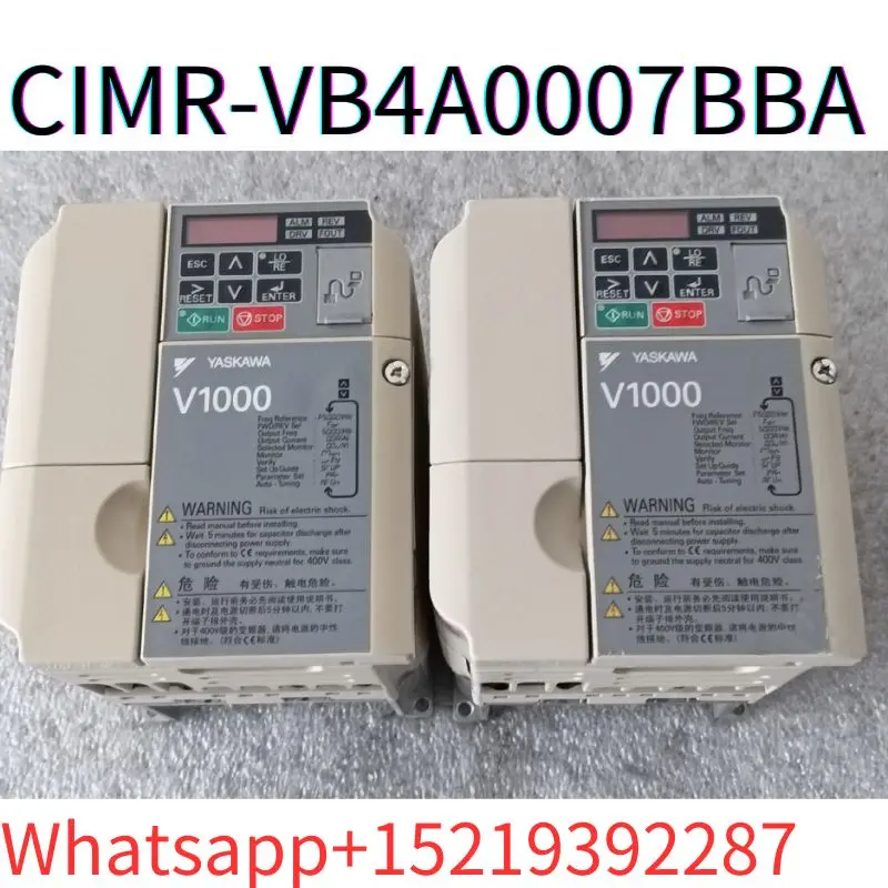 

second-hand V1000 frequency converter CIMR-VB4A0007BBA 3.0kW/2.2kW tested ok