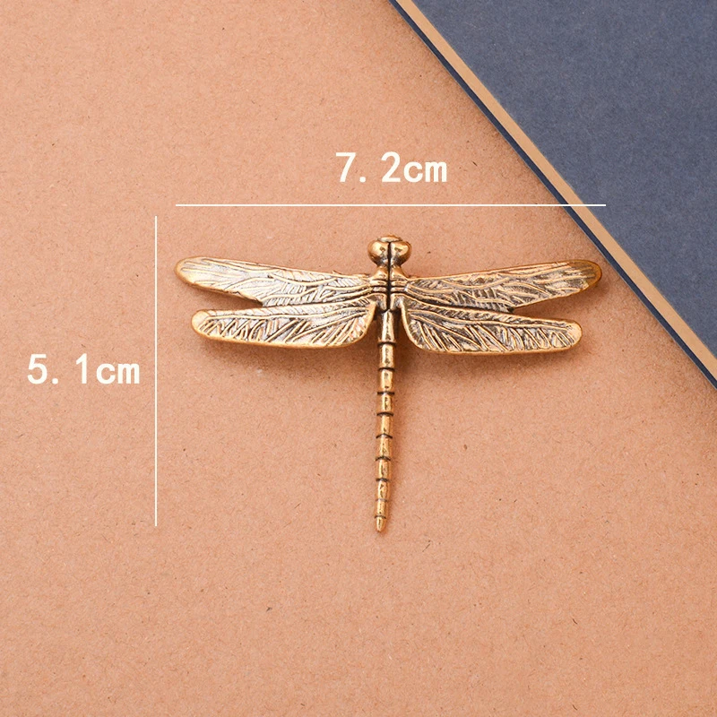 Gottesanbeterin-Ornament aus Messing, Vintage-Insektenfigur, Miniatur-Tischdekoration, Teehaustier, Feng-Shui-Sammlerstück – Detail 9