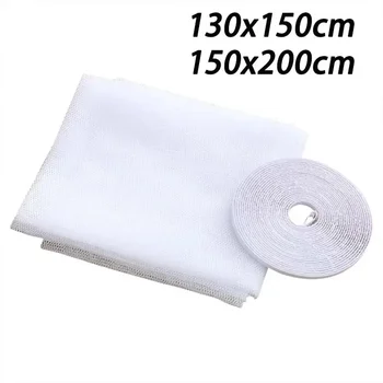 Anti-moustique Simple, pas besoin de perforer des trous, moustiquaire pour fenêtre, Type auto-adhésif, écrans anti-moustiques, Textile de maison, jardin 1