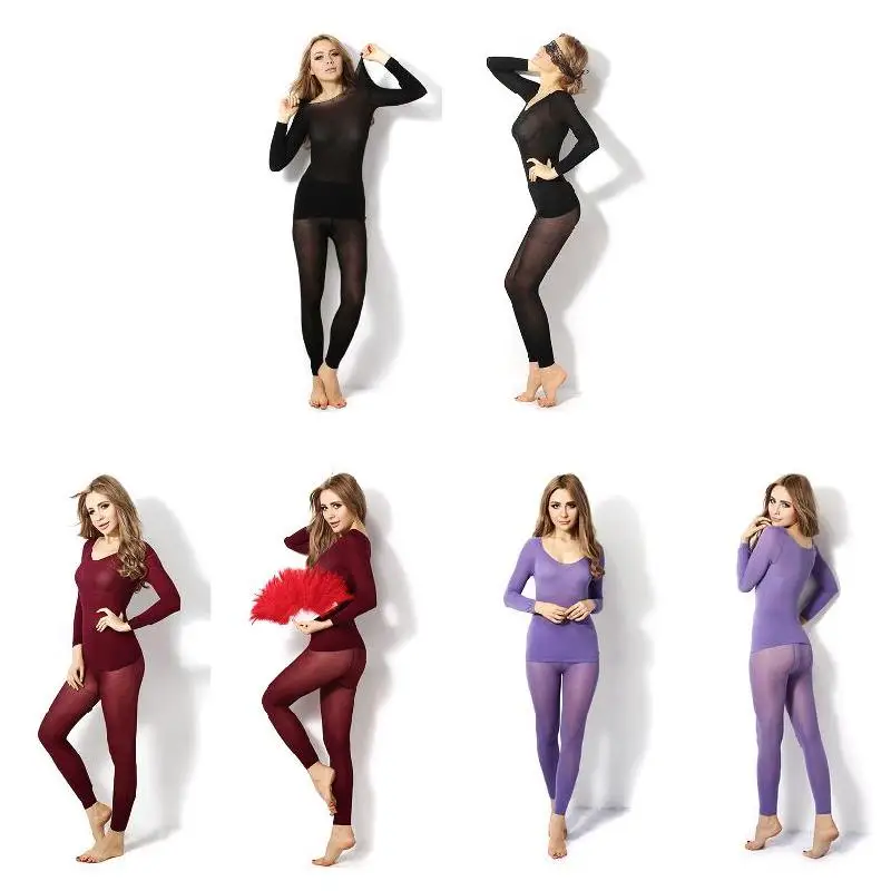 

Seamless Elastic Thermals Inner Wear Solid Color Warm Slim Underwear for Winter Seamless Solid Color Warm Slim Underwear Winter