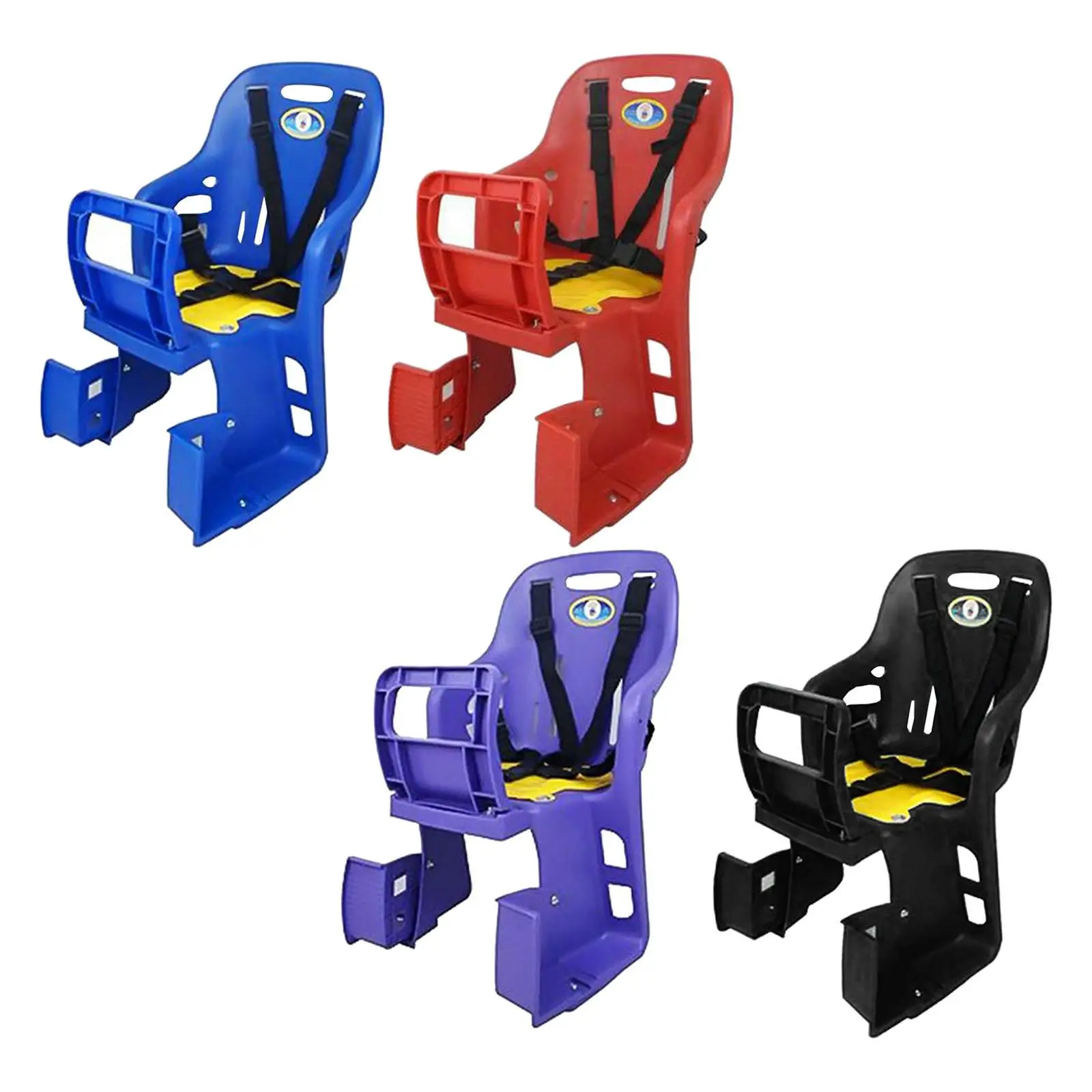 Siège Vélo Enfant Avant Qearal - Pour Enfants 2-5 Ans (jusqu'à 22kg) - Guidon Inclus - Noir