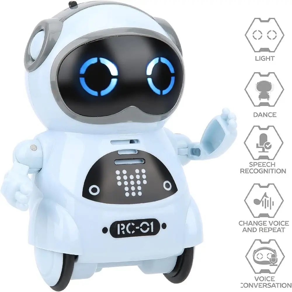 Cute Multifunctional Smart Robot Dancing Interactive Dialogue Pocket Robot Dynamic Music Voice Interactive Toy