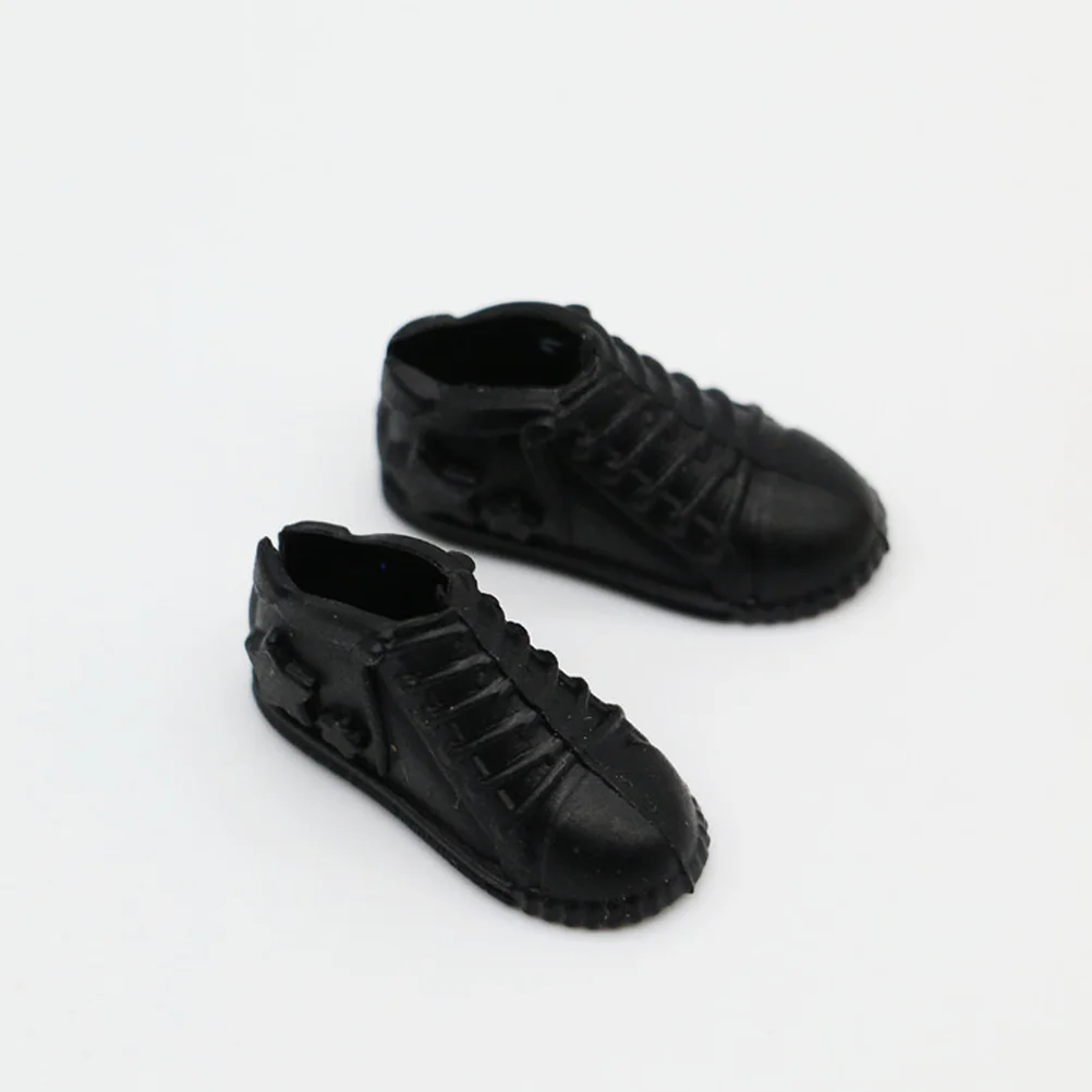 

Mini Shoes 1:12 House Simulation Black Red Decorationsation Set 10 Pairs
