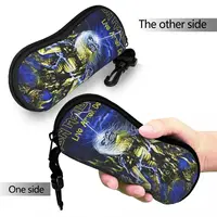Rock Ironmaiden Glasses Case Waterproof Heavy Metal MusicGlasses Protector Protector Eyeglasses Box 2