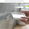 Simple Style Punch-free Shower Shelf  Drainable Wall-mounted Storage Holder Wash Supplies Storage Rack Bathroom Accessories 5
