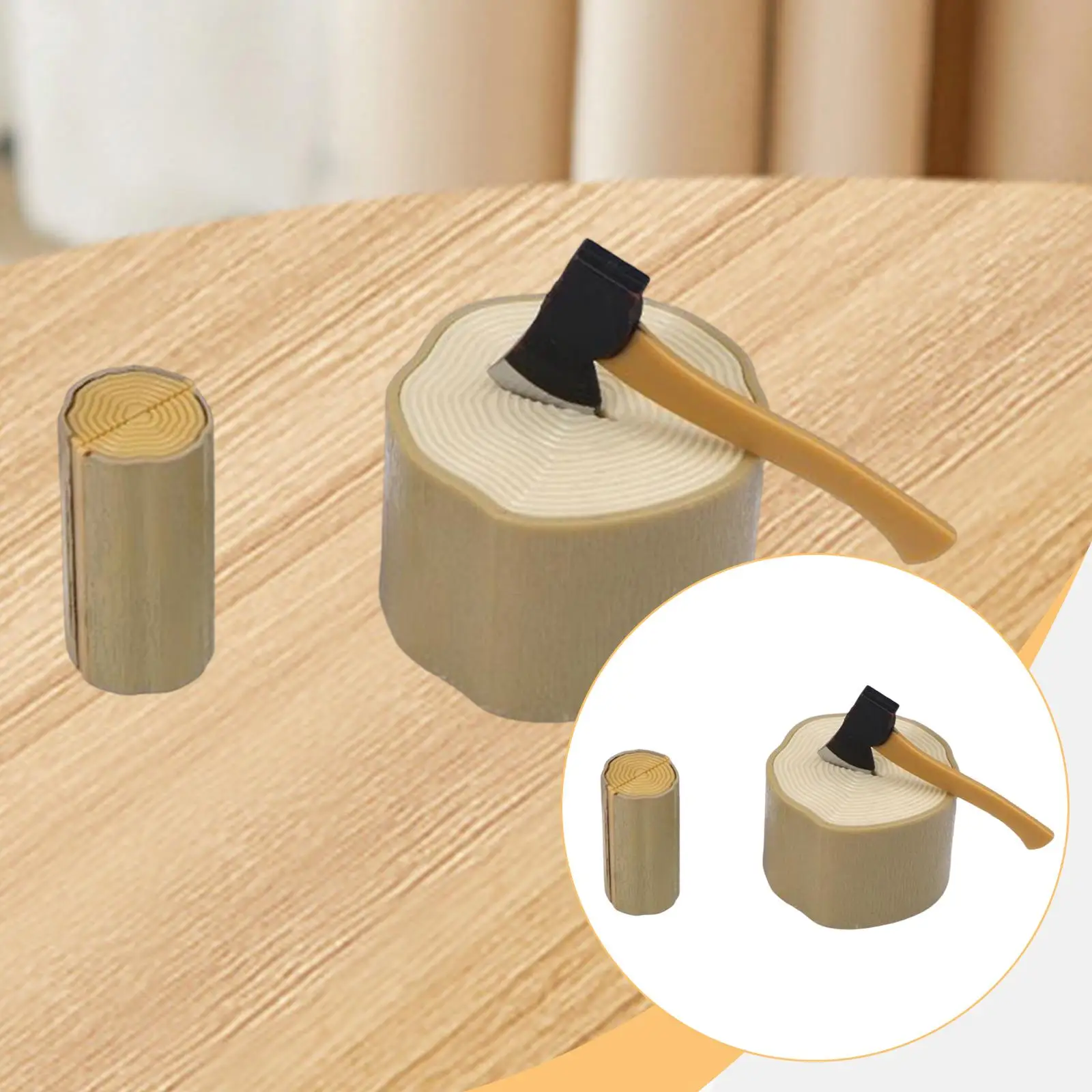 1:12 Axe and Wooden Stake Set Micro Landscape Mixed Model Supplies Mini Garden 1:12 Axe and Wooden Stake Set Micro Landscape Mixed Model Supplies Mini Garden