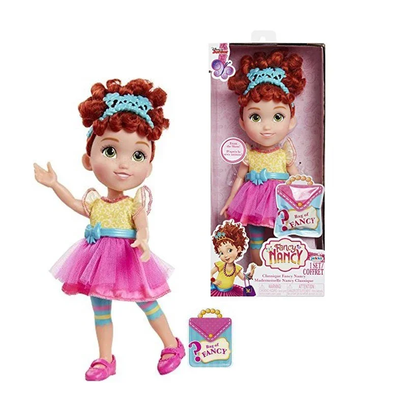 Disney Fancy Nancy Clancy Princess Doll Sound And Light Interactive Toys Fashion Salon Doll With Accessories Dress Up Toys Girl