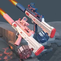 Hot Water Gun Electric LED Spurt Fire QBZ95 Pistol Shooting Toy Full Automatic Summer Water Beach Toy For Kids Boys Adults Gift 2