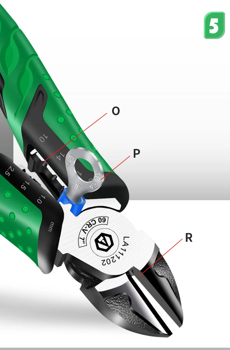 Laoa Multifunktions-Abisolierzange Diagonal zange Drahts ch neider Lang zange Seitens ch neider Kabels chere Elektriker Handwerkzeuge – Detail 11
