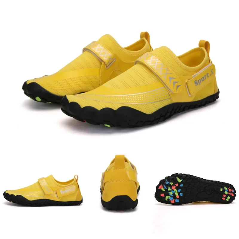 Men Women Comfortable Aqua Shoes Quick-Dry Beach Barefoot Water Shoes Breathable Upstream Antiskid Outdoor Sports Wading