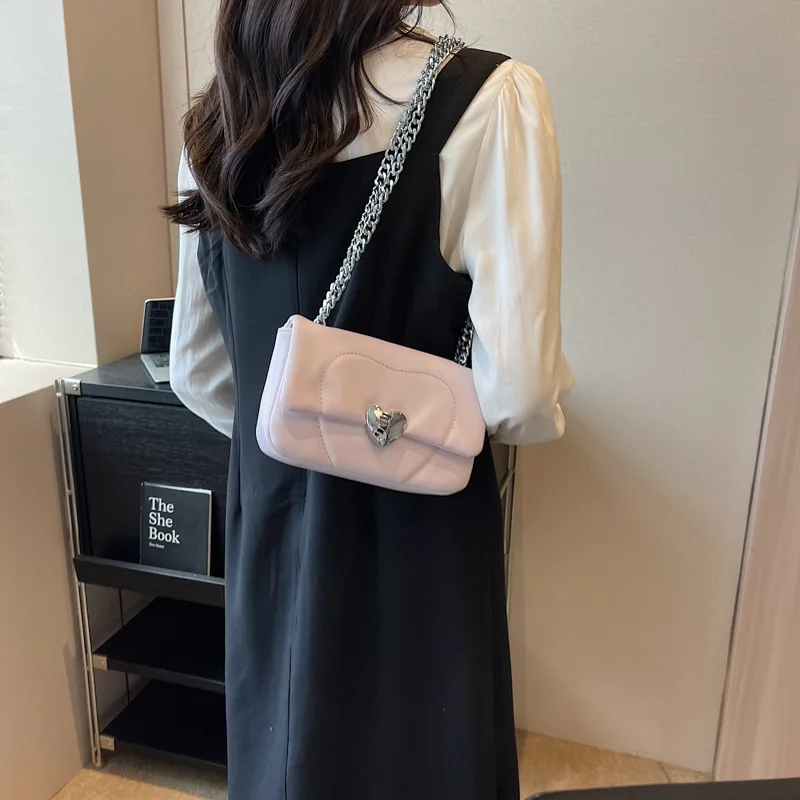 Shoulder Bag Underarm Chain bags for women 2023 Summer New Fashion Trendy Design small mini Square Bag All-match Crossbody Bag