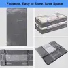 4-Pack Large Capacity Underbed Storage Bags Organizer with Clear Window and Handles for Blanket, Comforter, Bedding, Clothes 6
