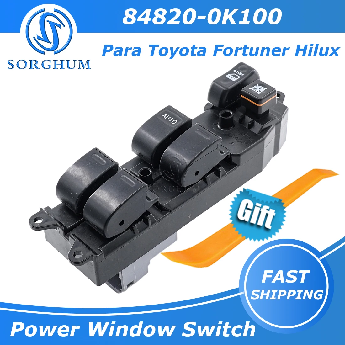 84820-0K100 For Toyota Hilux Vigo Fortuner 2007-2012 Electric Power Window Control Switch 84820 0K100 848200K100 Car Accessories
