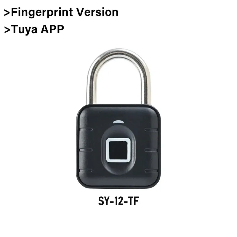 Smart Bluetooth Fingerprint Padlock with App Control and Waterproof Design