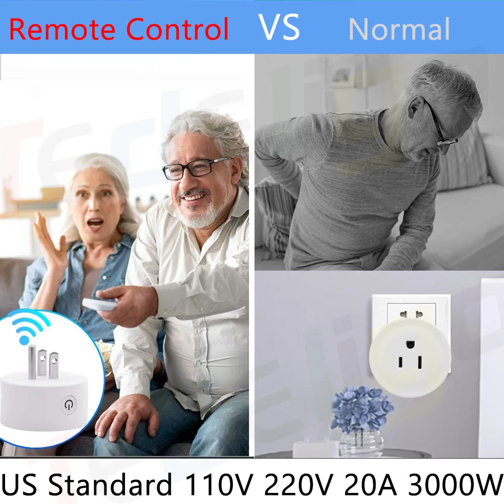 soquete de controle remoto sem fio padrao 01