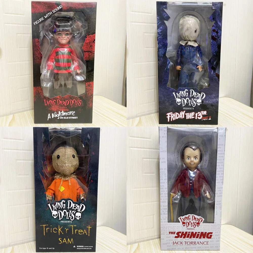 

Living Dead Dolls LDD Nightmare Freddy Friday 13th Jason Trick'r Treat Sam Shining Figure Model Gift Collection
