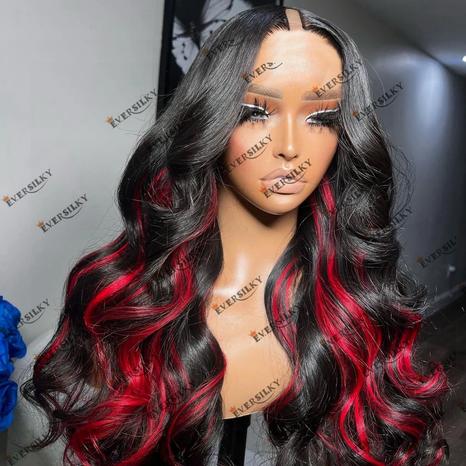 

Женский парик из натуральных волос, легко носить, без клея, с U-образной частью, 1x4 в