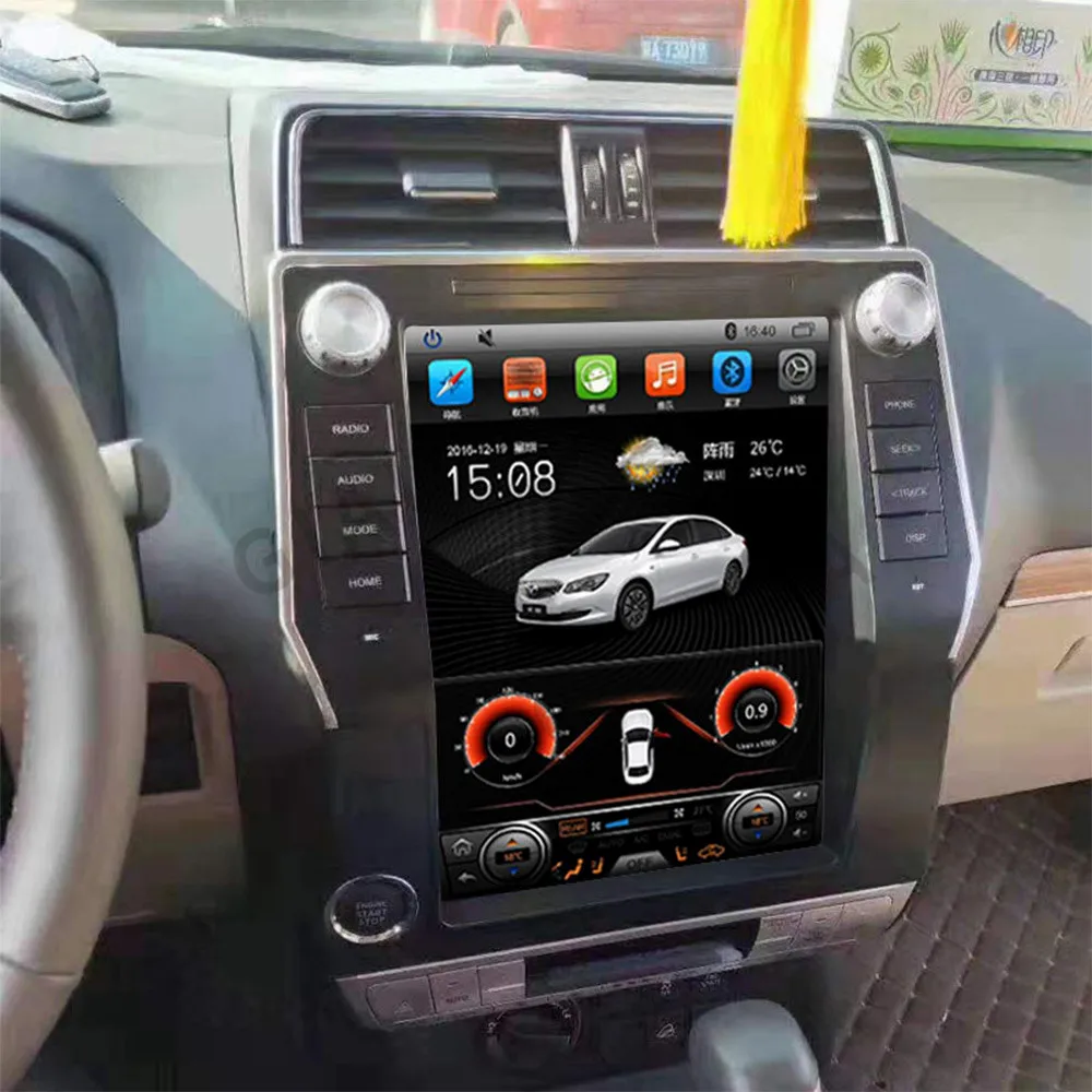 

For Toyota Land Cruiser Prado 150 2018 2019 2020 Tesla Style Android Radio Car Multimedia Player Carplay Head Unit Auto Stereo
