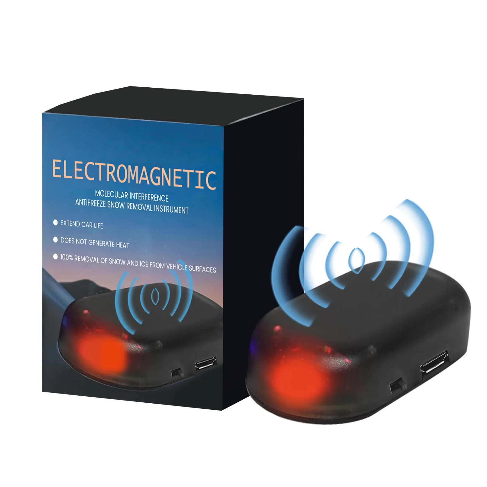 Автомобільний розморожувач Електромагнітний розморожувач для плавлення льоду Портативний інструмент для видалення снігу на лобовому склі для зимового автомобіля Розморожування проти замерзання