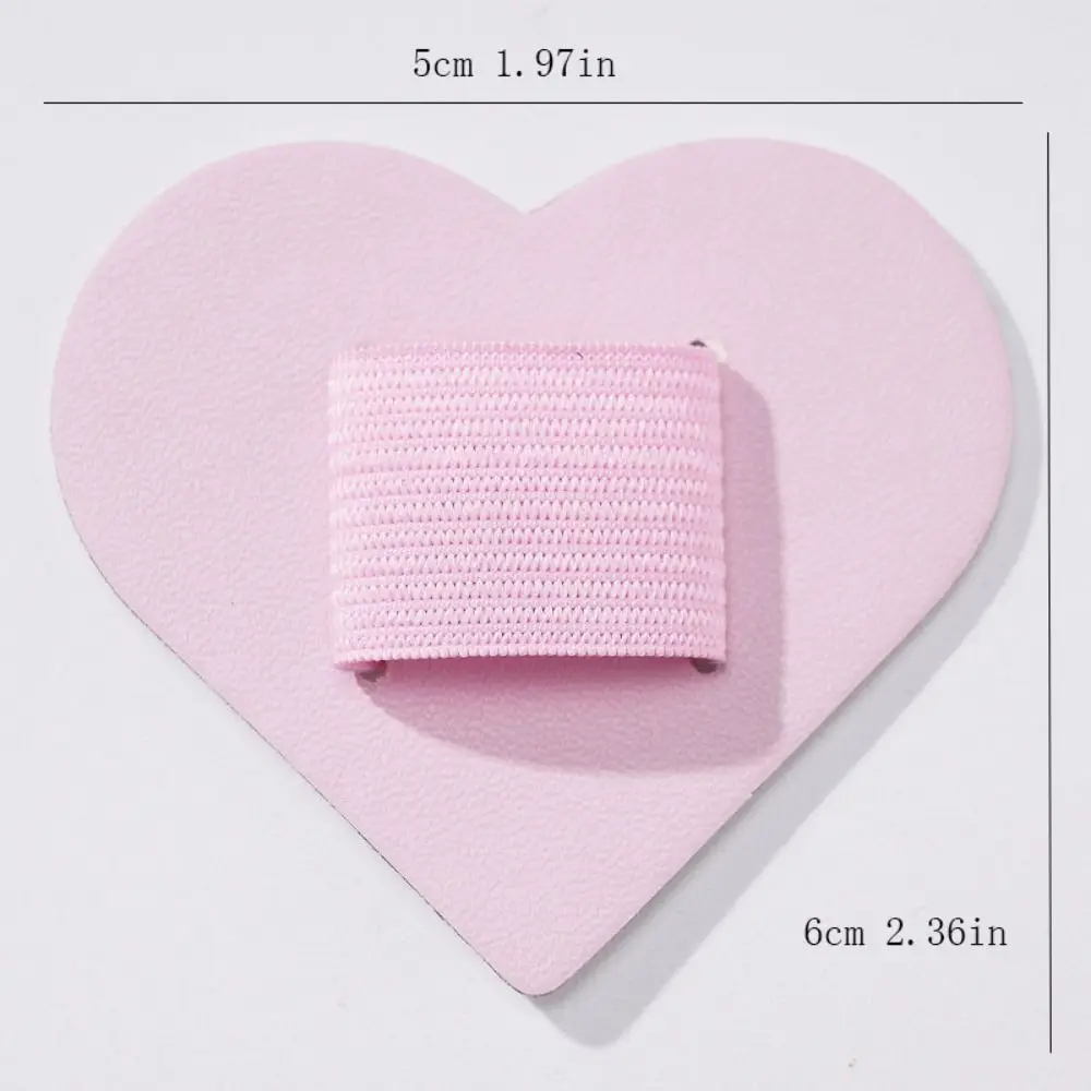 Pen Holder Love Creative Pu Leather Self-Adhesive Pen Holder Simple Spot Notebook Tablet Accessories Pen Clamp Elastic Insert