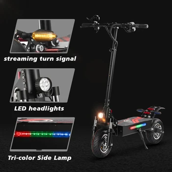 High-Speed Off-Road Electric Scooter 3200W Dual Motor Long Endurance Mileage with Silent Tire Foldableing Commuting E-scooter 2
