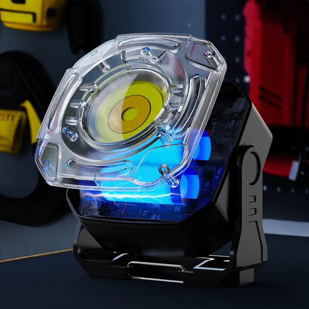 COB LED 검사 손전등 전원 디스플레이 자동 수리 작업 조명 2400LM 야외 캠핑 하이킹을 위한 휴대용 캠핑 랜턴