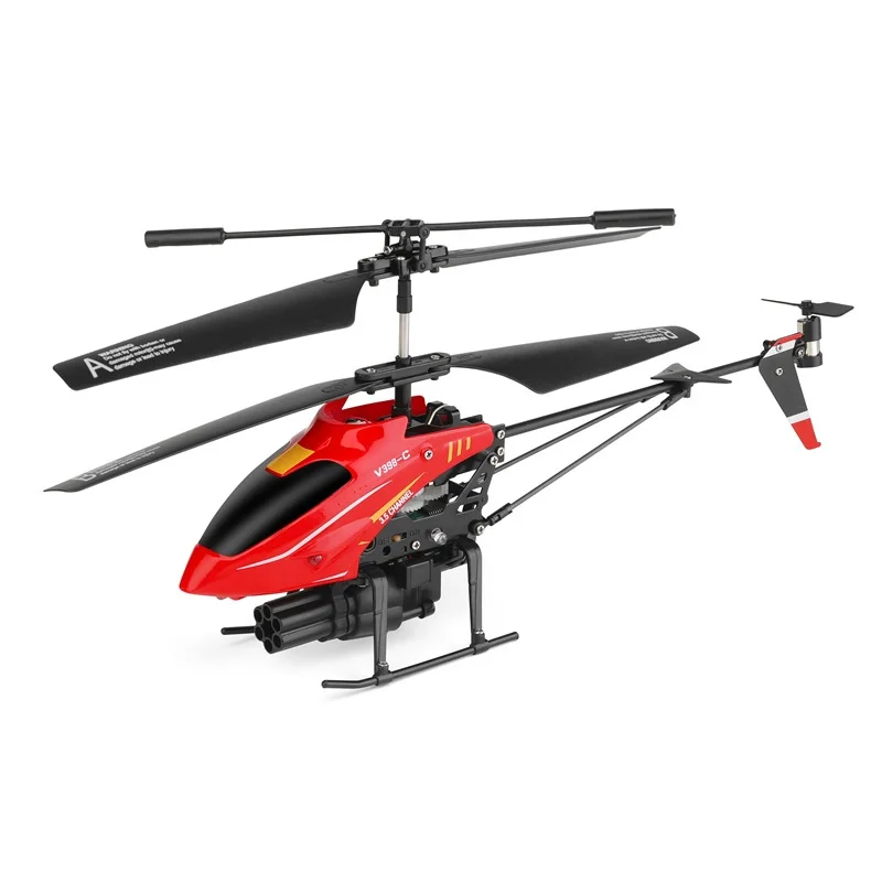 WLtoys V398-C 원격 조종 헬리콥터 충전식 내충격성 미니 드론 항공기 실내외 비행 장난감 (어린이용)