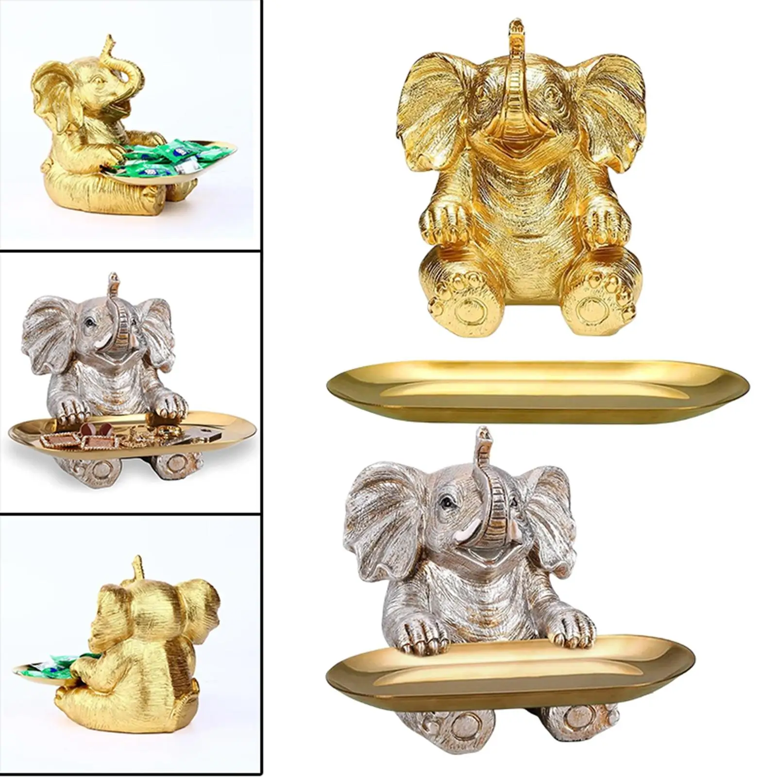 Adorable Animal Statue Keys Holder Storage Decoration for Porch Living