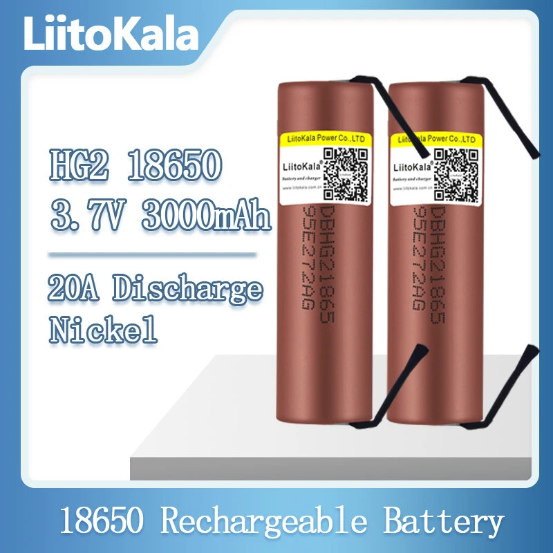 Hot Liitokala Hg2 18650 3000mah High Power Discharge Rechargeable ...