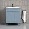 30" Bathroom Vanity with Single Sink, Combo Cabinet Undermount Sink, Solid Wood Frame Bathroom Storage Cabinet, 5