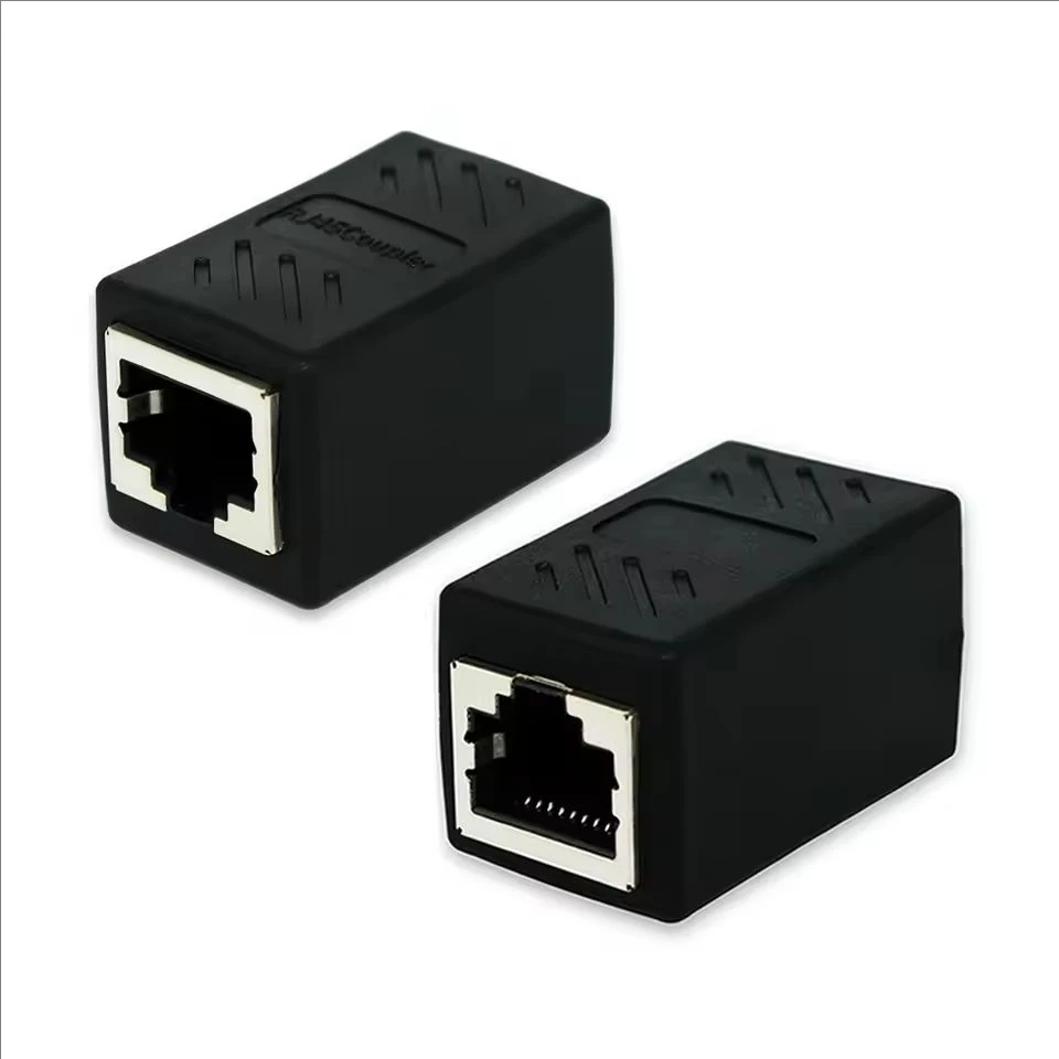 Ethernet LAN Splitter Connector Adapter, RJ45 Female to Female Coupler, CAT5/CAT6 Socket