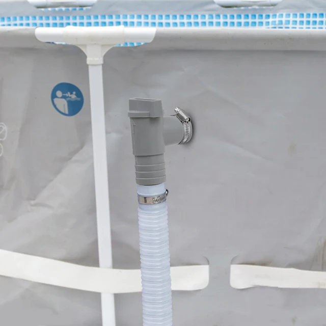 Tartós Pvc Medence Szűrő Szivattyú Adapter 32 Mm -Es Be-/Kikapcsoló Szelep Szivárgásbiztos Cserealkatrészek Kültéri Kiegészítőkhöz - Image 4