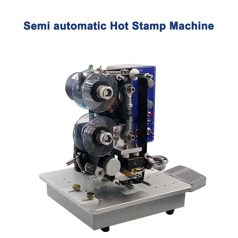 

150W Semi Automatic Hot Stamp Machine Ribbon Coding Date Character Hot Code Printer Ribbon Date Coding Printing Machine HP241B