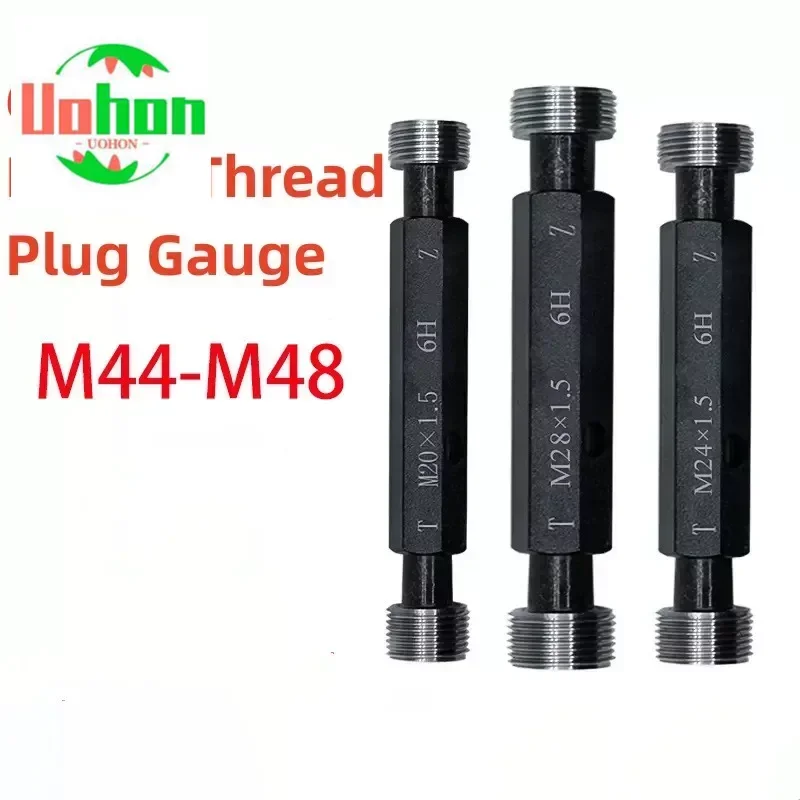 

1PCS M44-M48 Steel Mer-cury Gage Metric Fine Thread Plug Gauge High Quality wholesale 6H M44 M45 M46 M47 M48