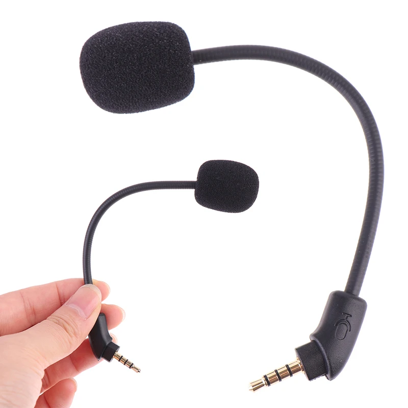 1PCS Mini Microphone For HyperX Cloud RevolverS Gaming Headset Replacement Auxiliary Gaming Microphone Gooseneck