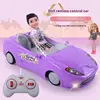 2024 New Rc Car 1:16 Remote Control Doll Convertible Sports Car Pink Party Girls Toys For Children Rechargeable Battery Girl Toy 5