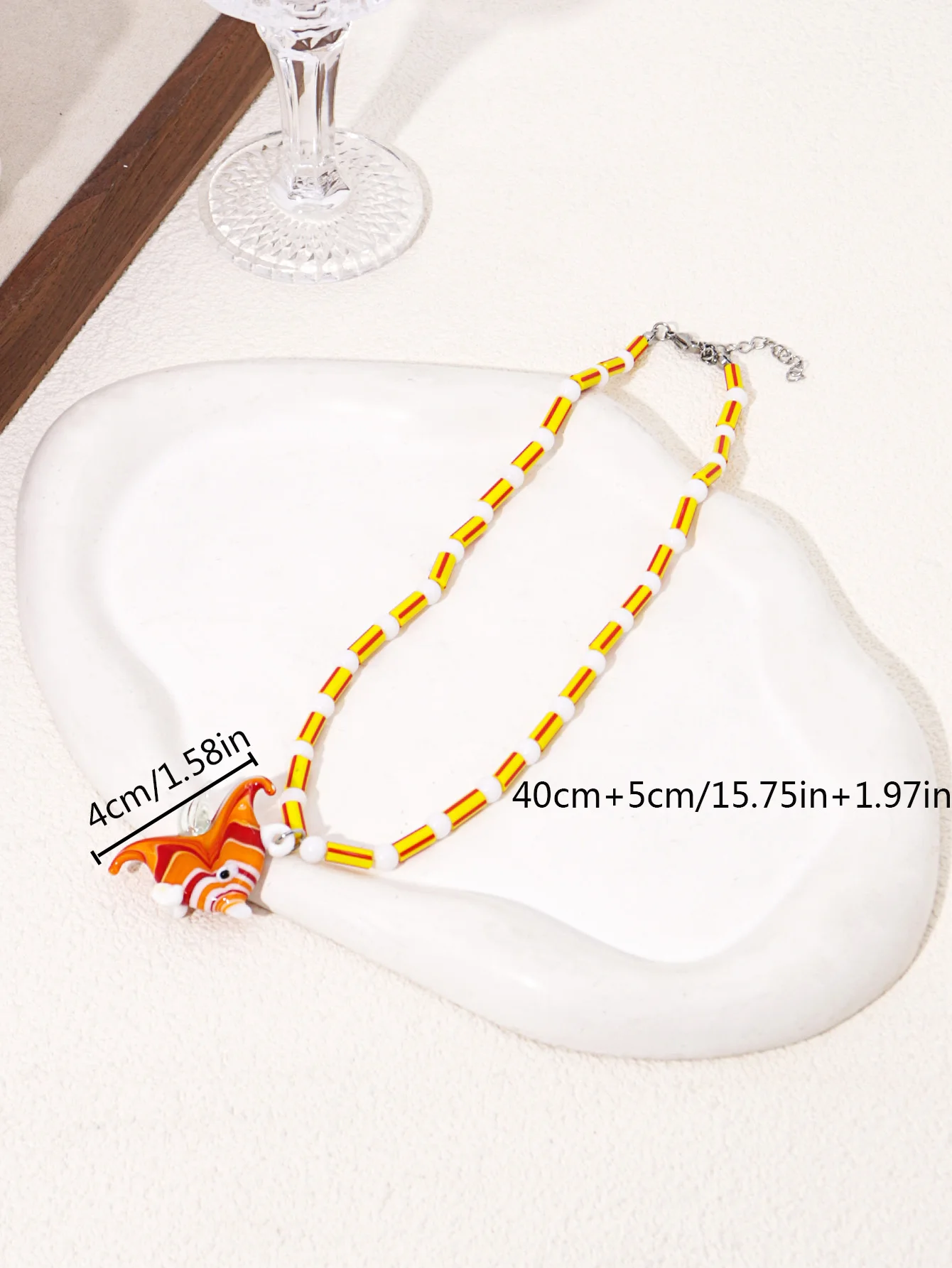 Creative Charm Fish seahorse Pendant Tropical Island Women's Necklace Holiday Party Accessories (Size and Color May Have Errors) - Image 3