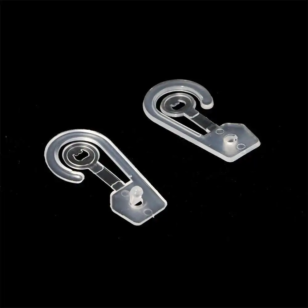 200pcs 블랙 투명 플라스틱 셔츠 드레스 속옷 양말 장갑 클립 가방 패키지 패브릭 헤더 후크 옷 걸이