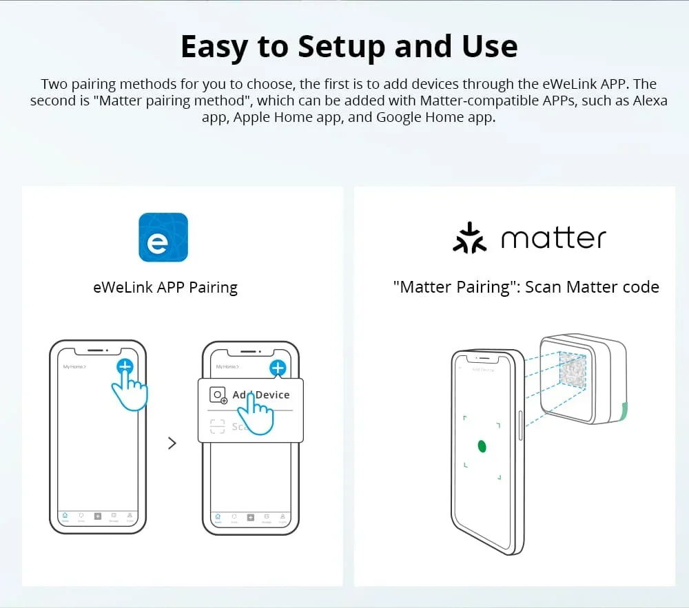 MINIR4M Matter MINI R4 Matter Mini R4 Extreme Wifi Smart Switch Matter Relay w
