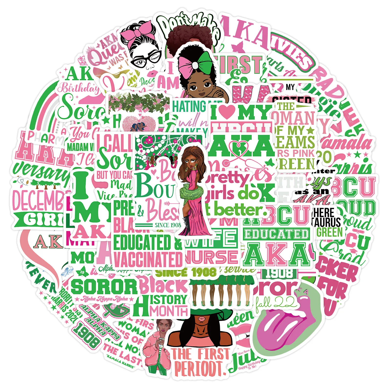 10/30/60PCS Aka Sorority Cartoon Sticker DIY Phone Laptop Luggage Skateboard Graffiti Decals Fun for Kid Toy
