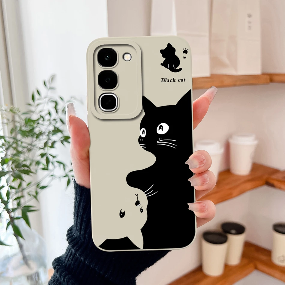 Sweet Flower Bunny Soft Liquid Silicone Lens Protection Phone Cover