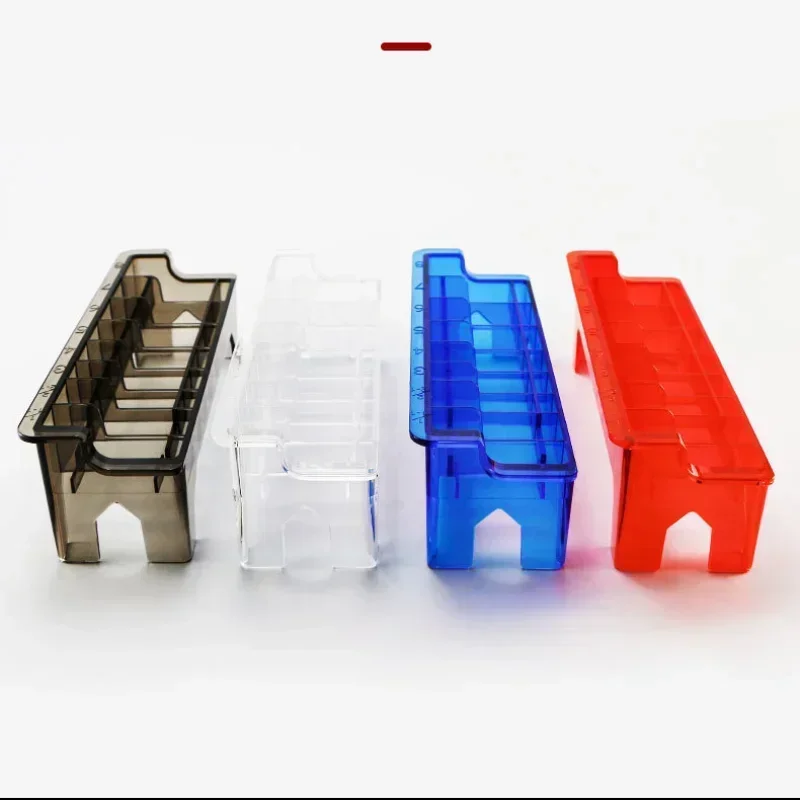 Electric Hair Clipper Rack Holder 8/10 Grid Guide Limit Comb Storage Box Electric Hair Clipper Rack Holder Organizer Case Barber Salon Hairdressing Tools
