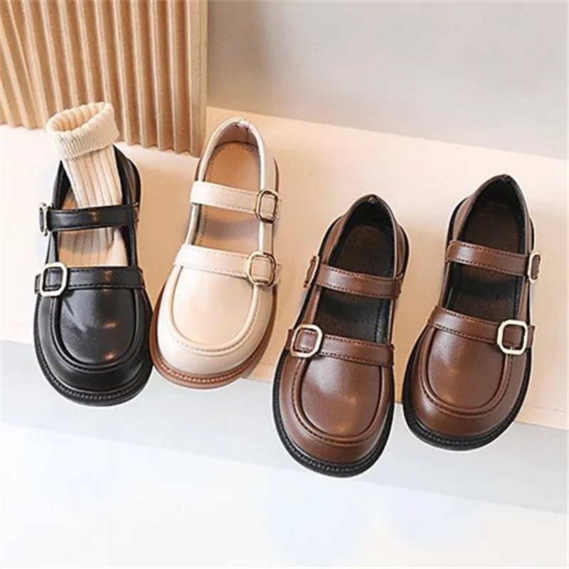 Children Casual Leather Shoes Unisex Slip-on Loafers For Toddlers Boys Girls Soft Light Moccasins kids shoes leather shoes