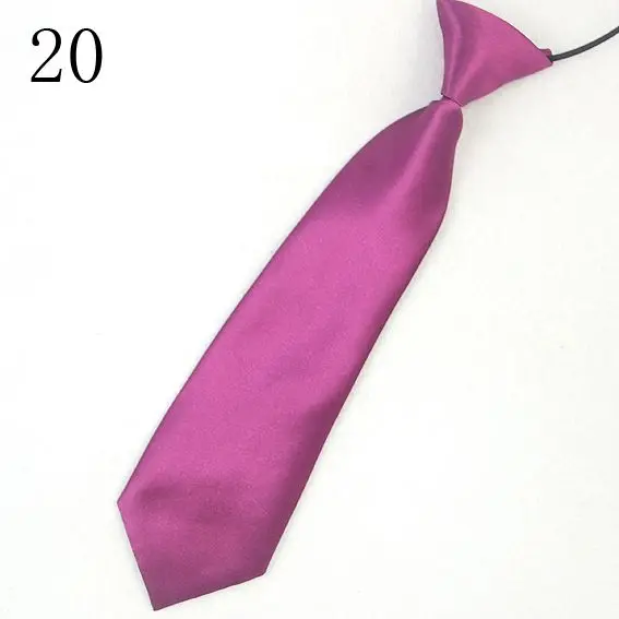 child necktie solid neckties kid's elastic rope neckwear node ready easily tie red orange pink blue Clothing-accessories